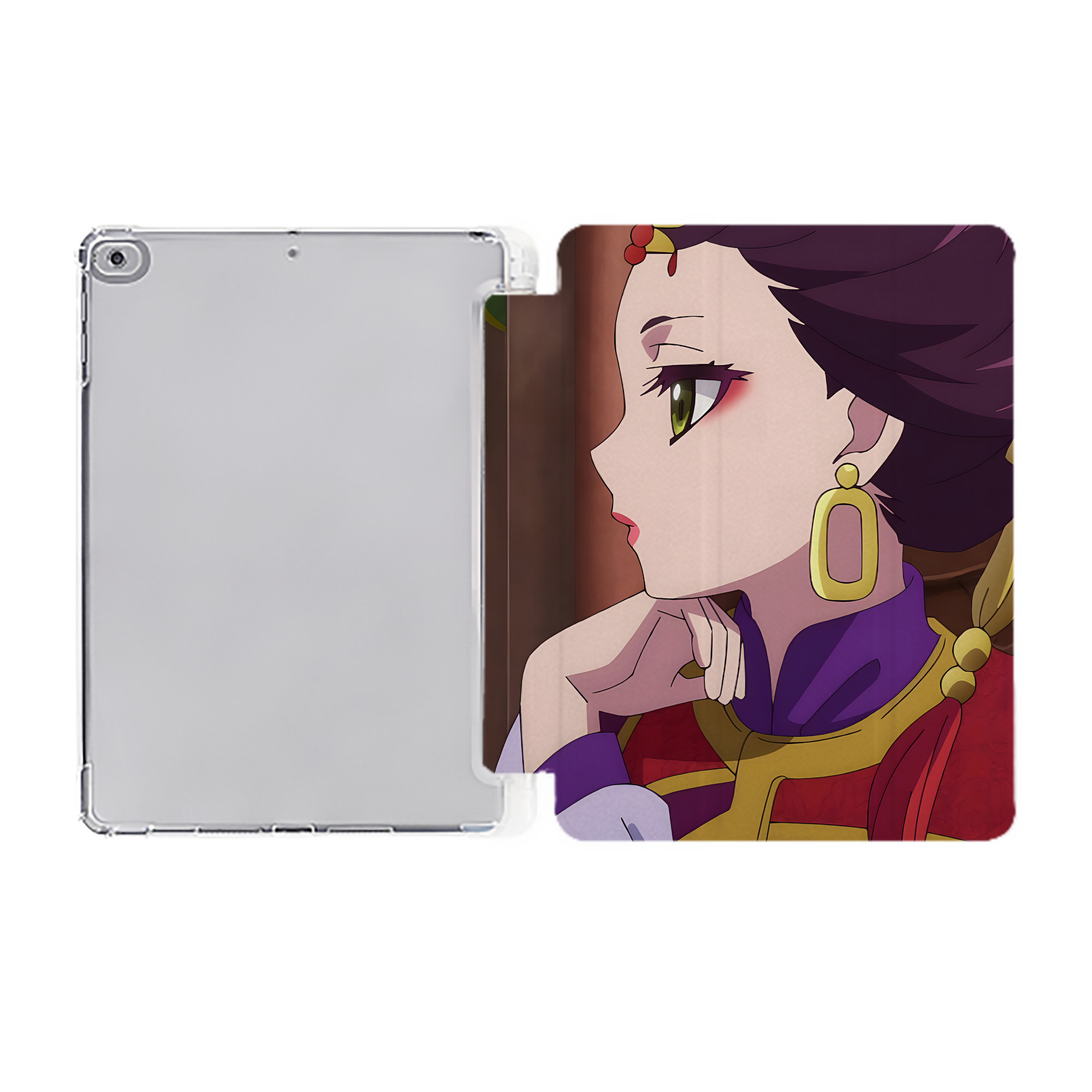 （画像用） 薬屋のひとりごと The Apothecary Diaries IPad ケース ペン収納付き 三つ折りスタンド PUレザー×シリコン 対応機種9.5/10.5/10.9インチ